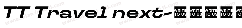 TT Travel next字体转换